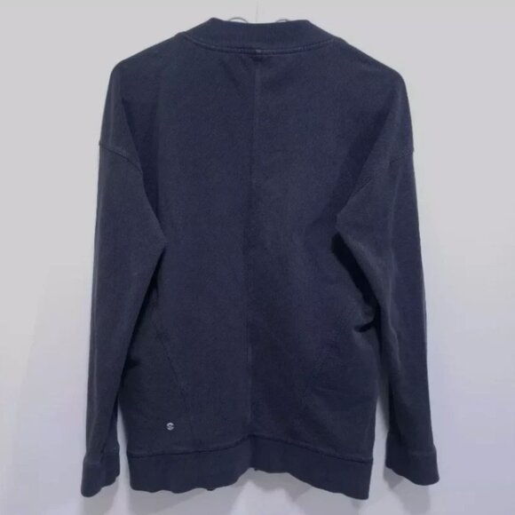 Lululemon Mula Bundle Wrap Jacket 6 Small Telemark Black Print Striped Gray - Picture 3 of 7